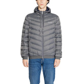 Armani Exchange Gray Polyester Jackets & Coat -   -  Armani Exchange.